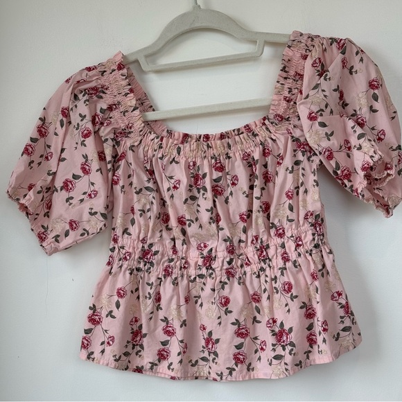 Celebrity Pink Tops - Celebrity Pink Floral Blouse